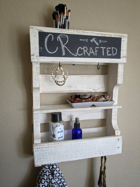 Rustic Wall Rack - White